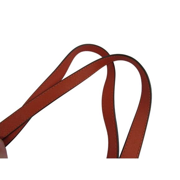 Burnt Orange Leather Tote Bag Structured Shopper - Picture 7 of 7